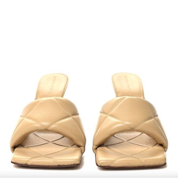 Bottega Veneta Rubber Lido Mule Sandals Cane Sugar Womens Size 36 6 - Picture 2 of 10